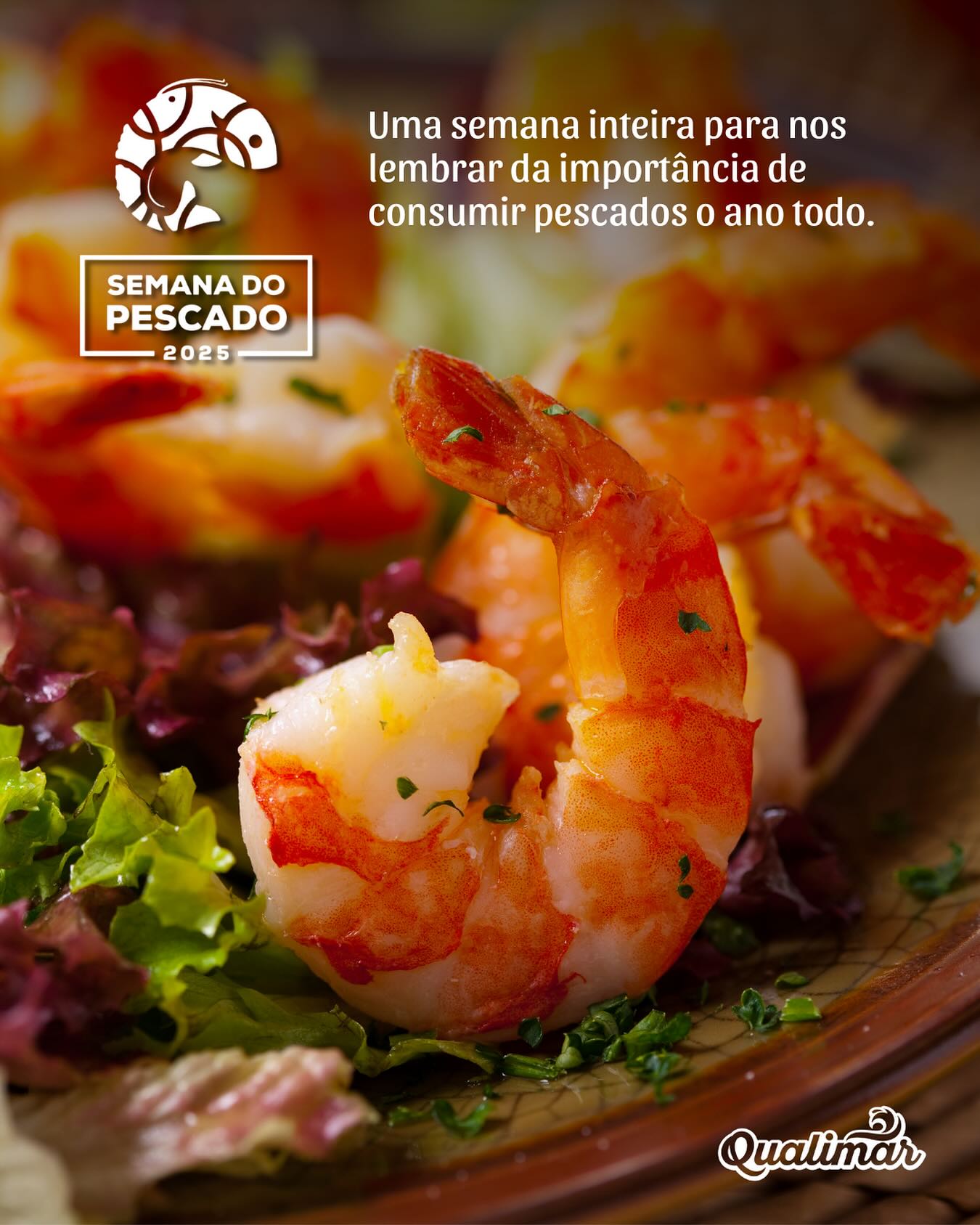 Hoje começa o evento mais saboroso do ano: a Semana do Pescado 2025!
De 1 a 15 de setembro, o Brasil celebra a 22ª edição dessa iniciativa, criada para incentivar o consumo de peixes e frutos do mar, fortalecer o setor pesqueiro e destacar os benefícios de uma alimentação saudável e rica em nutrientes.
Com pescados frescos e cheios de sabor, esta quinzena convida todos os brasileiros a experimentar novas receitas e valorizar a riqueza das nossas águas. Ao longo do período, estaremos em todo Brasil com promoções especiais, incentivando o consumidor a incluir peixes e frutos do mar na sua rotina alimentar.
Semana do Pescado 2025. A Qualimar não poderia deixar de lembrar desta campanha especial, que reforça a importância de consumir pescados o ano inteiro.
Descubra os sabores dessa riqueza à sua mesa: camarões e peixes que levam mais sabor e qualidade de vida para o seu dia a dia.
Qualimar, o Camarão do Brasil.
#semanadopescado #semanadopescado2025 #pescados #pescado #camarãodobrasil #camarão #camarao