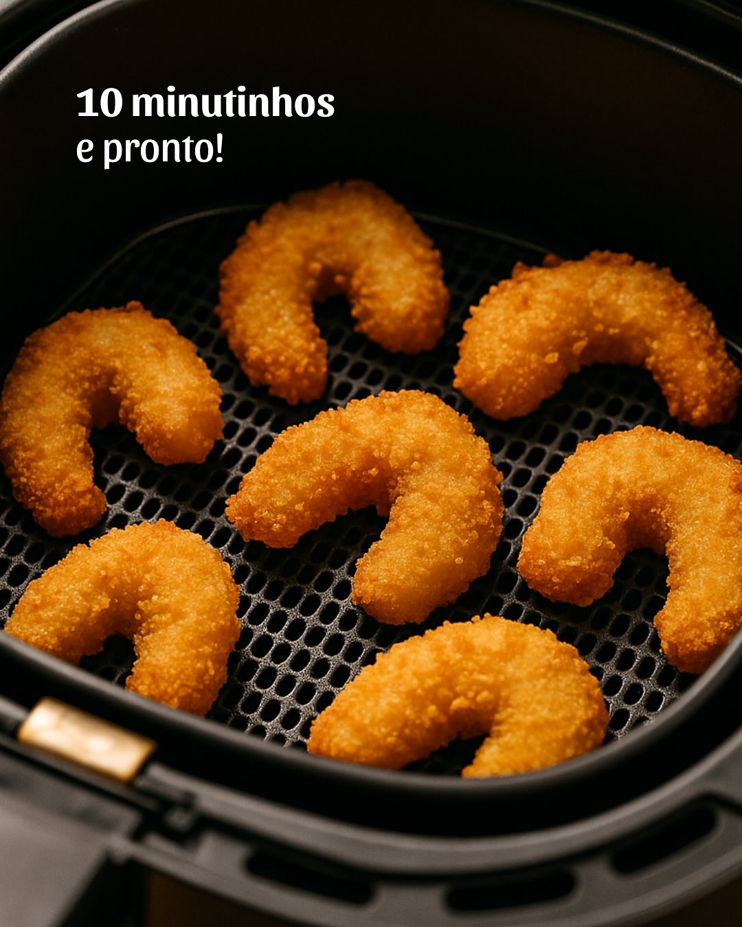 Com o Camarão Empanado Qualimar, você passa menos tempo na cozinha e mais tempo se divertindo.
É só colocar na air fryer por 10 minutinhos e pronto: camarões dourados, crocantes e irresistíveis, prontos para qualquer momento especial.
Mais praticidade para o seu dia a dia. 😋✨
Camarão Empanado Qualimar.
Fácil de preparar, difícil de resistir.