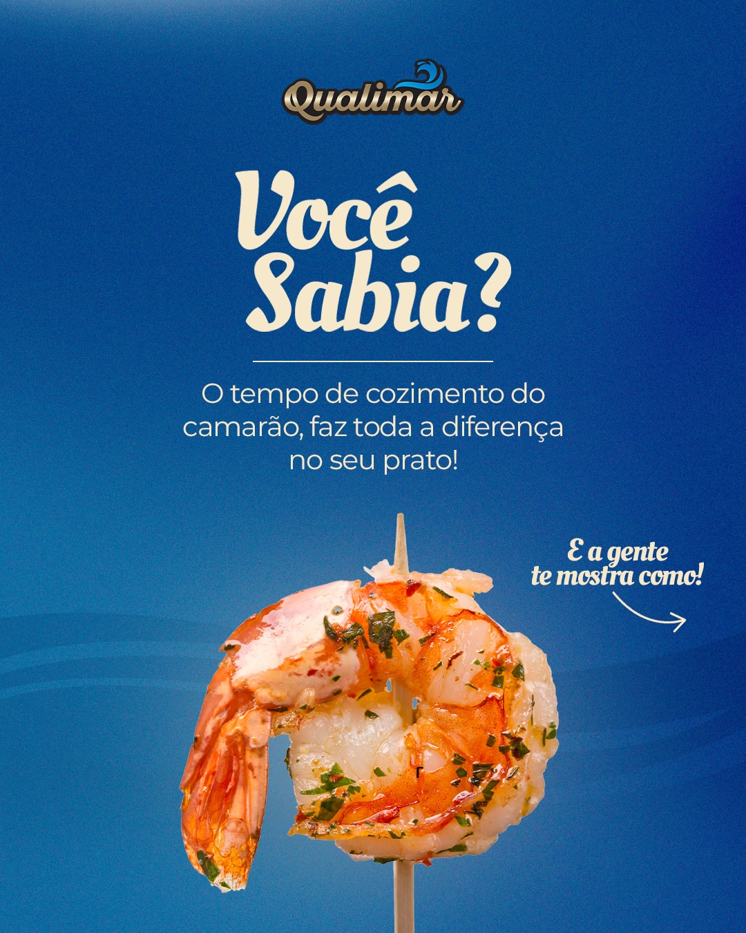 Tem dias em que tudo o que a gente precisa é de mais facilidade na cozinha, não é?! 😌

E é justamente aí que a praticidade faz toda a diferença na nossa rotina.

Com os camarões pré-cozidos Qualimar, o preparo fica mais simples, rápido e tranquilo. Você não precisa se preocupar com etapas demoradas, apenas preparar do seu jeito e aproveitar o momento especial. ✨

Qualimar, praticidade para o dia a dia, com o sabor que você espera. 🦐🩵