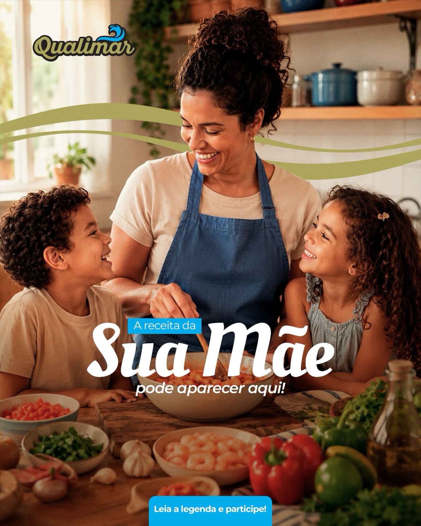 A receita da sua mãe pode aparecer aqui! 💙

Tem receita que vai muito além de uma refeição.

Que lembra um domingo em família, almoço cheio, risada na cozinha e aquele sabor que nunca sai da memória.

Por isso, queremos conhecer a receita de camarão que a sua mãe fazia e que marcou a sua história. ✨

💬 Comenta aqui a receita completa: vale contar ingredientes, preparo e aquele toque especial que fazia ela ser  única.

✨ A receita mais curtida nos comentários será a escolhida para aparecer aqui no perfil da Qualimar e ainda ganhar um kit especial para presentear a sua mãe.

📅 A votação acontece até o dia 08 de maio às 08h.
📢 O resultado será divulgado nos nossos stories.

Agora queremos saber:

🍤 Qual receita de camarão merece sair da memória e ganhar vida aqui com a Qualimar?

Chama quem vai te ajudar com o like! 💙