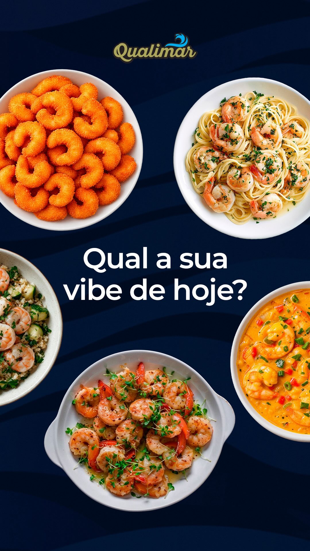 Você sabe que independente da sua vibe, Qualimar tá em todas! 💙
