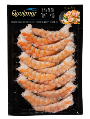 Camarão Descascado Eviscerado parcialmente cozido11-15 250g
